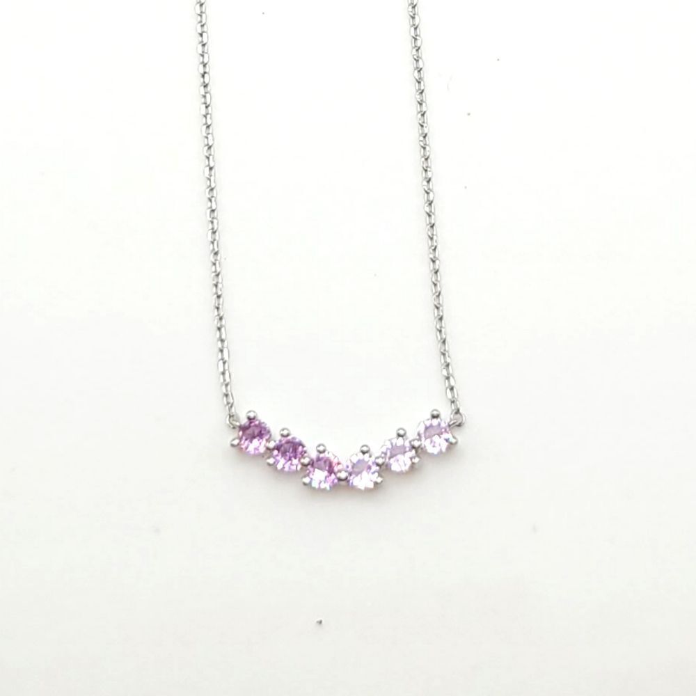 Sterling Silver amethyst necklace.